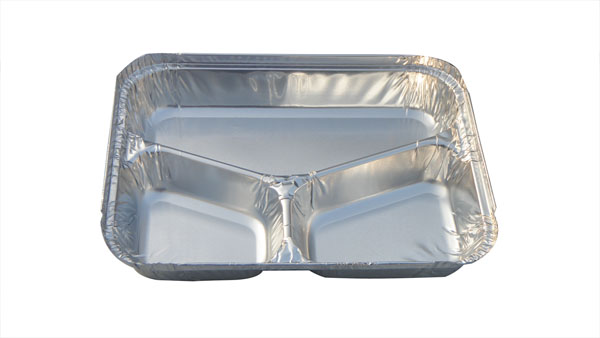 Aluminum Foil 3 Compartment Container