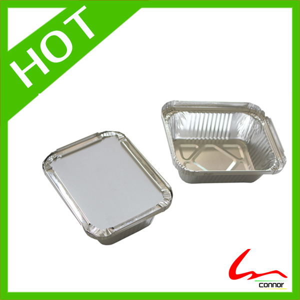 Alumnium Foil Rectangle Takeout Pan With lids