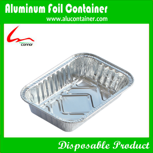 Rectangular Aluminum Foil Lunch Box For Food Packaging