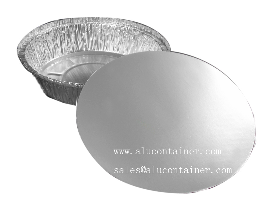 8 Inch Round Foil Take Out Container WIth Board Lids